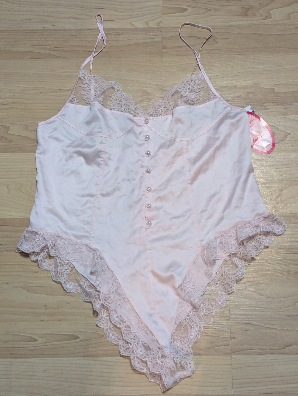 NWT Lov'Lee Lingerie Lace Teddy Bodysuit S/P